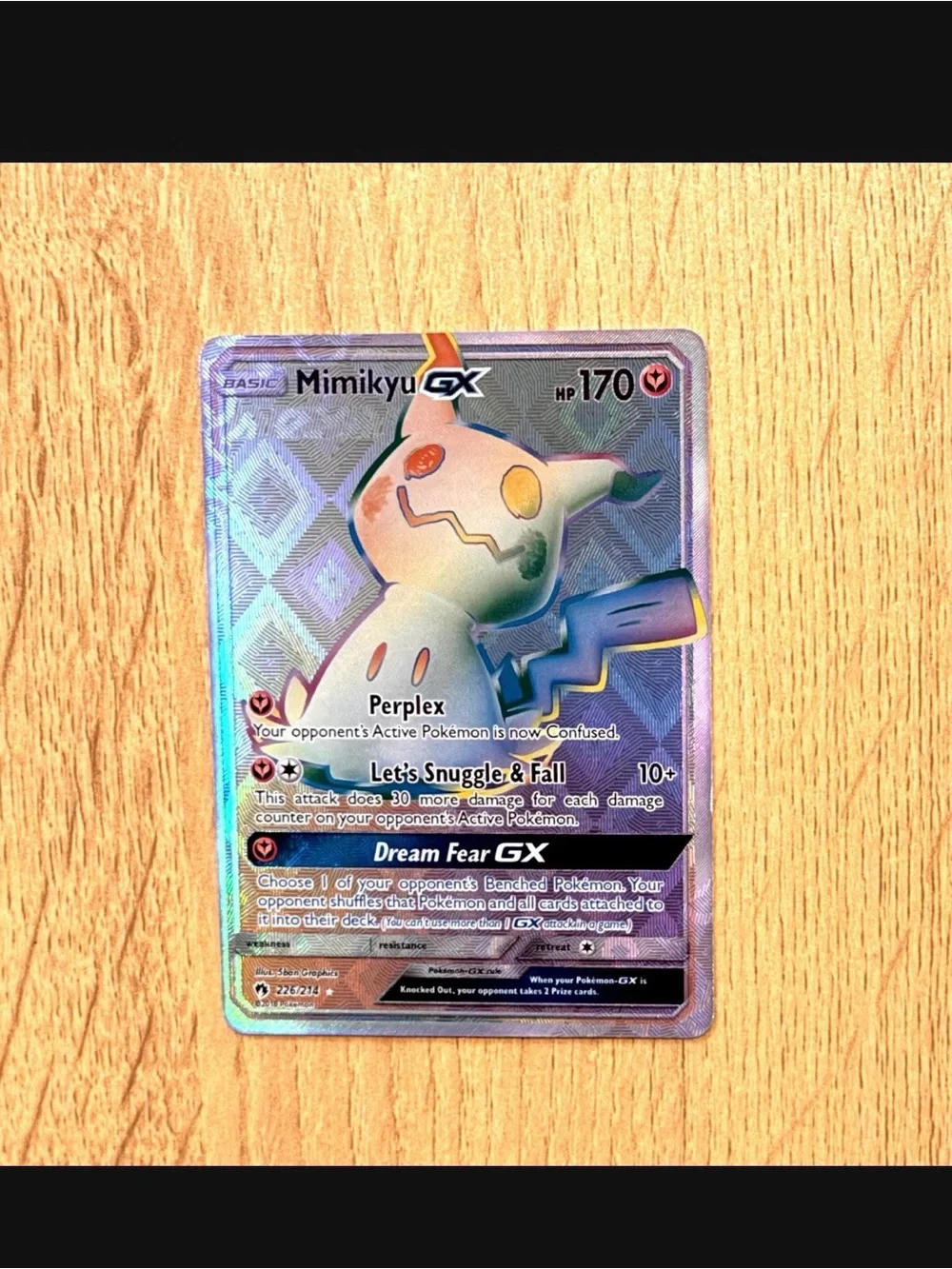 Mimikyu GX secret rare customized cards